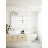 Meir Floor Mounted Bath Spout &amp; Hand-Held Shower