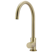 Meir Round Gooseneck Brass Sink Mixer