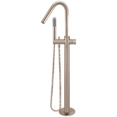 Meir Floor Mounted Bath Mixer with Hand-Held Shower