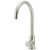 Meir Round Gooseneck Brass Sink Mixer