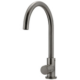 Meir Round Gooseneck Brass Sink Mixer