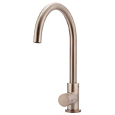 Meir Round Gooseneck Brass Sink Mixer