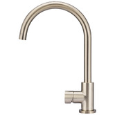 Meir Round Gooseneck Brass Sink Mixer