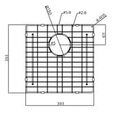 Meir Lavello 390mm Stainless Steel Sink Grids