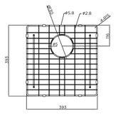 Meir Lavello 330mm Stainless Steel Sink Grid