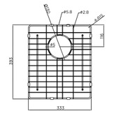 Meir Lavello 330mm Stainless Steel Sink Grids