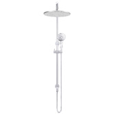 Meir Round 3 Function Twin Shower With Square Gooseneck