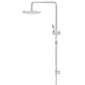 Meir Round 3 Function Twin Shower With Square Gooseneck