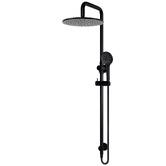 Meir Round 3 Function Twin Shower With Square Gooseneck