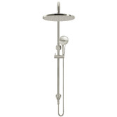 Meir Round 3 Function Twin Shower With Square Gooseneck