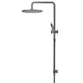 Meir Round 3 Function Twin Shower With Square Gooseneck