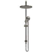 Meir Round 3 Function Twin Shower With Square Gooseneck