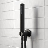Meir Round Single Function Hand-held Shower On Fixed Bracket