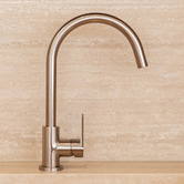 Meir Round Gooseneck Sink Mixer