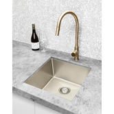 Meir Piccola Brass Pull-Out Sink Mixer