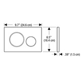 Meir Sigma 21 Dual Flush Plate by Geberit