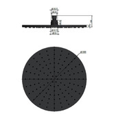 Meir Agatha 300mm Round Shower Head