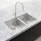 Meir Lavello 390mm Double Stainless Steel Sink Grid