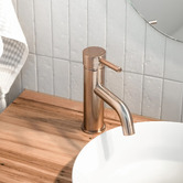 Meir Round Curved Basin Mixer