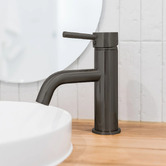 Meir Round Curved Basin Mixer