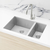 Meir Lavello 670mm Double Stainless Steel Kitchen Sink