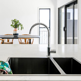 Meir Round Gooseneck Brass Sink Mixer