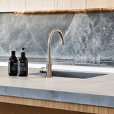 Meir Round Gooseneck Brass Sink Mixer