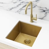 Meir Lavello 440mm Undermount Single Stainless Steel Kitchen Sink