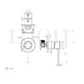 Meir Round Wall Mixer Trim Kit Only