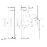 Meir Tall Curved Basin Mixer