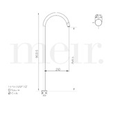 Meir Curved Freestanding Bath Spout