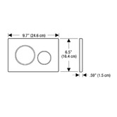 Meir Sigma 21 Dual Flush Plate by Geberit