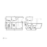Meir Lavello 1160mm Double Stainless Steel Kitchen Sink with Drainer