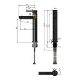 Meir Agatha Tall Basin Mixer Tap