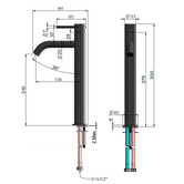 Meir Piccola Tall Basin Mixer Tap