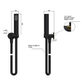 Meir Single Function Hand-held Shower on Adjustable Bracket