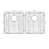 Meir Lavello 390mm Double Stainless Steel Sink Grid