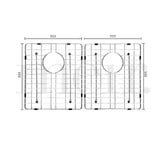 Meir Lavello 330mm Stainless Steel Sink Grids