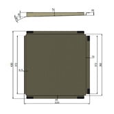 Meir Lavello Stainless Steel Dish Draining Tray