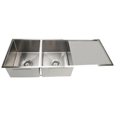 Meir Lavello 1160mm Double Kitchen Sink with Drainer