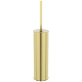 Meir Round Brass Toilet Brush &amp; Holder