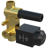 Meir Gold &amp; Black Shower/Bath Wall Mixer With Diverter In-Wall Body Only