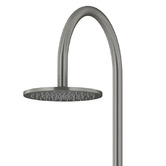 Meir Round Gooseneck 200mm Twin Shower With Single Function Hand Shower