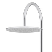 Meir Round Gooseneck 300mm Twin Shower with 3 function Hand Shower