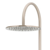Meir Round Gooseneck 300mm Twin Shower with 3 function Hand Shower