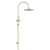Meir Round Gooseneck 300mm Twin Shower with 3 function Hand Shower