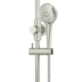 Meir Round Gooseneck 300mm Twin Shower with 3 function Hand Shower