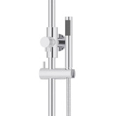 Meir Round Gooseneck 300mm Twin Shower with single function hand shower