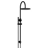 Meir Round Gooseneck 300mm Twin Shower with single function hand shower