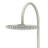 Meir Round Gooseneck 300mm Twin Shower with single function hand shower